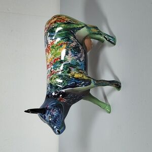Westland Cow Parade Moonet glass cow figurine Vintage 2000